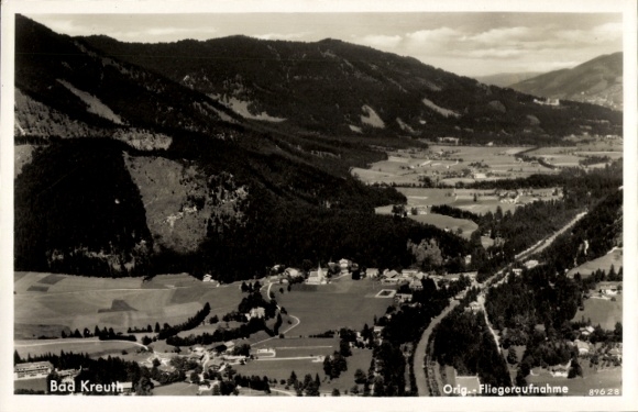 Postcard Kreuth am Tegernsee Upper Bavaria, aerial photograph