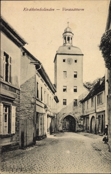 Ak Kirchheimbolanden in Rheinland Pfalz, Partie am Vorstadtturm