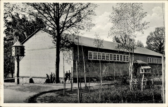 Postcard Schondra in Lower Franconia, Reich Labor Service, RAD Department 7/283 Megingaud v. Mainfranken