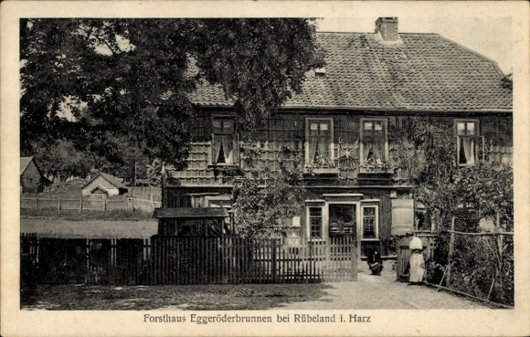 Postcard Rübeland Oberharz am Brocken, Forester's House Eggeröderbrunnen
