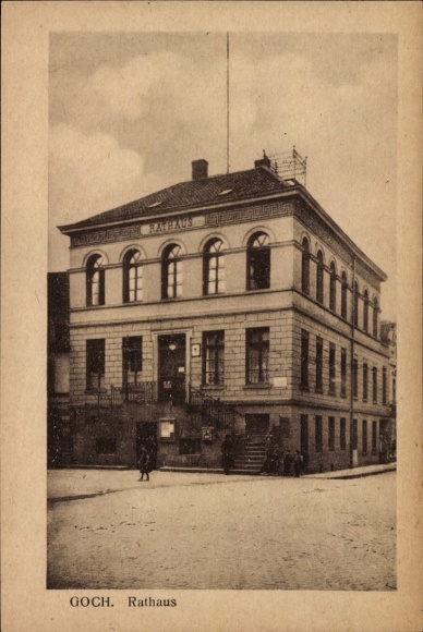 Postcard Goch on the Lower Rhine, view of the town hall
