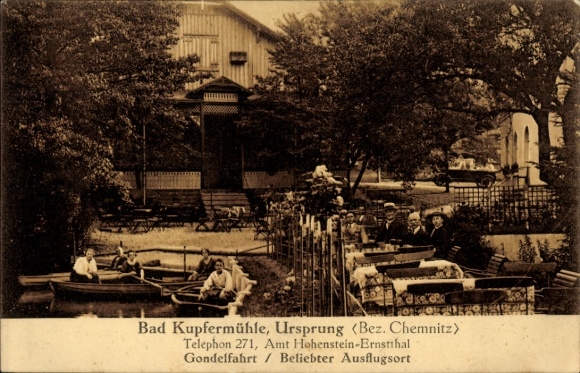 Ak Ursprung Lugau im Erzgebirge,  Bad Kupfermühle
