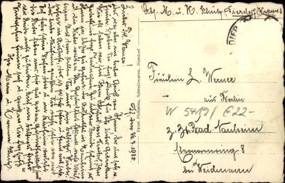 Postcard Dierdorf in the Westerwald, Hahnweg, Allee