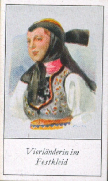 Collective picture The peoples of Europe, a contribution to racial science, 136 Vierländerin in festive dress