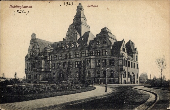 Ak Recklinghausen im Ruhrgebiet, Rathaus