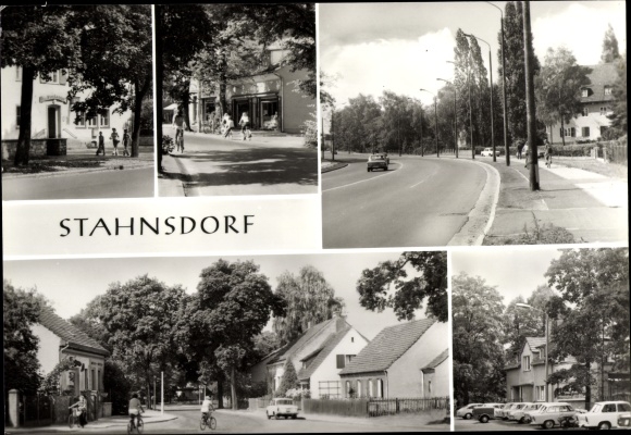 PC Stahnsdorf in Brandenburg, partial views, street section