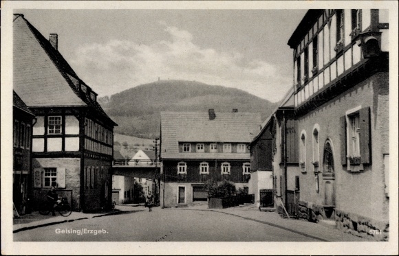 PC Geising Altenberg Erzgebirge, street section in town