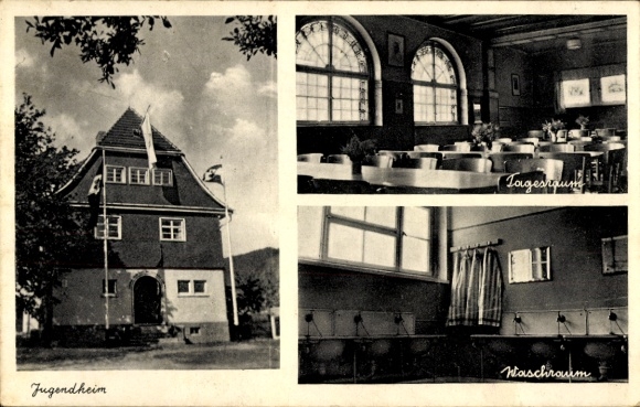Ak Friedrichsanfang Weitersroda Hildburghausen in Thüringen, Jugendheim, Tagesraum, Waschraum, Sc