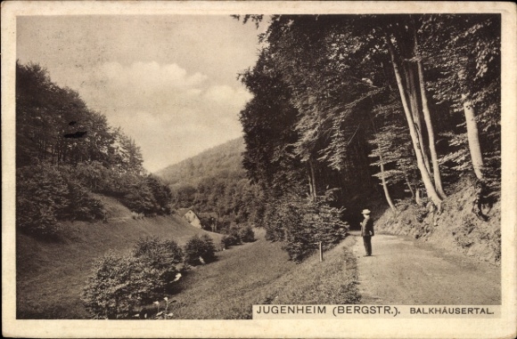 Ak Jugenheim an der Bergstraße Hessen, Balkhäusertal