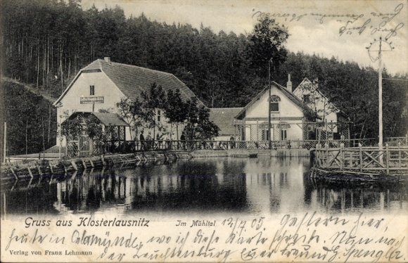 Ak Bad Klosterlausnitz in Thüringen, im Mühltal