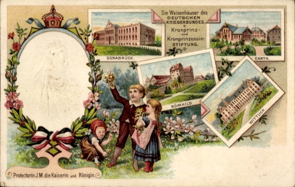 Tłoczone lito sierocińce Niemieckiej Ligi Wojowników, Osnabrück, Canth, Wittlich, Römhild, Empress