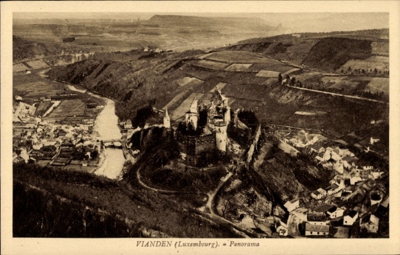 PC Vianden Luxembourg, landscape photo, panorama, Luxembourg