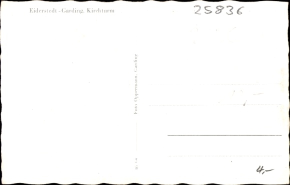Ak Halbinsel Eiderstedt Garding in Nordfriesland, Kirchturm
