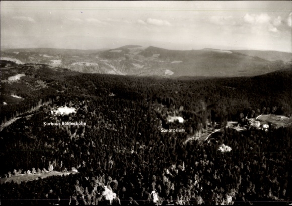 Postcard Bühlerhöhe Bühl in Baden, aerial photograph, spa, sanatorium