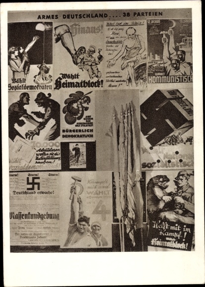 Photo PC Vienna 7. New Austria building, major exhibition 1918, Messepalast, 1944