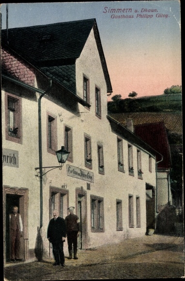 Ansichtkaart Simmern Simmertal Dhaun Rijnland-Palts, herberg