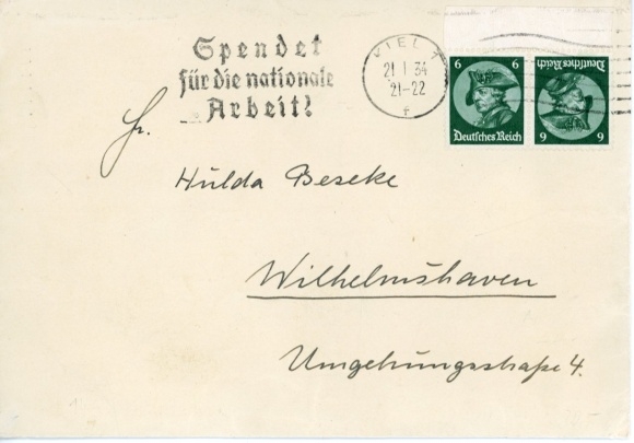 K 17 on letter