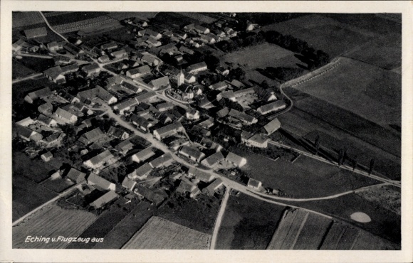 Ak Eching am Ammersee Opper-Beieren, luchtfoto