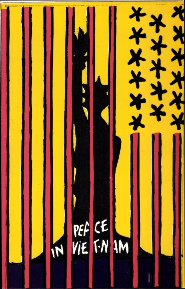 Artist Postcard Deran, Vietnam War, anti-war propaganda