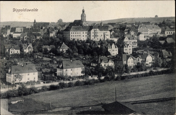 Postcard Dippoldiswalde in the Ore Mountains, general view