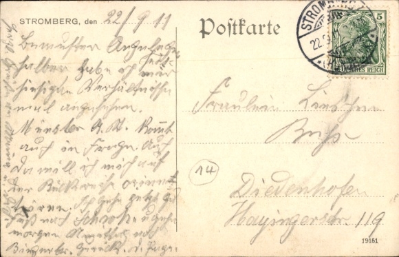 Stromberg in the Hunsrück, general view, Hotel Becker, owner: Pet. Wallenfang
