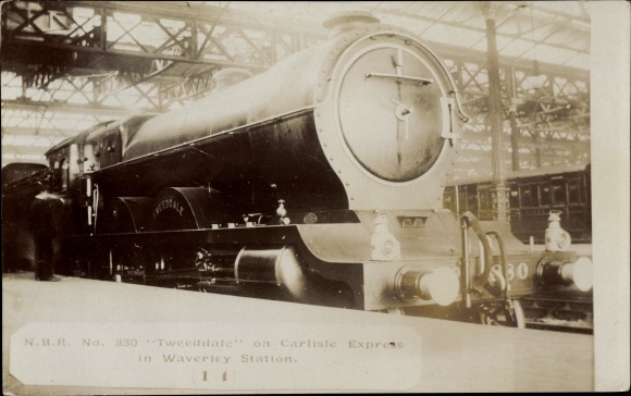 Photo Postcard British Railways, steam locomotive NBR H Class No. 880 Tweeddale, Carlisle Express, Waverley Stat.