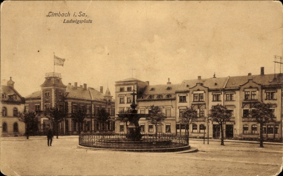 Ak Limbach in Sachsen, Ludwigsplatz