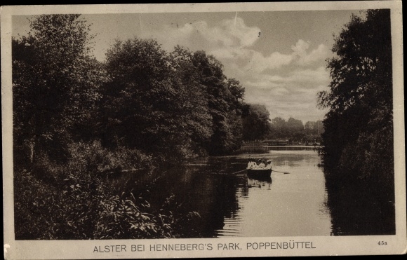 PC Hamburg Wandsbek Poppenbüttel, Alster near Henneberg&#39;s Park