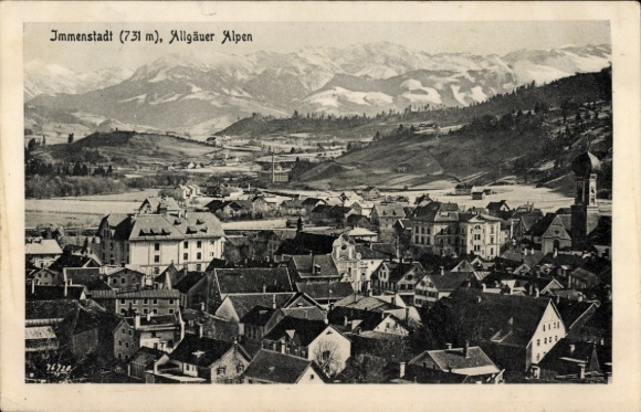 Postcard Immenstadt im Allgäu Swabia, Panorama