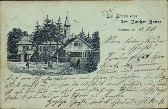 Chromo-Litho Hamburg Horn, The Rough House