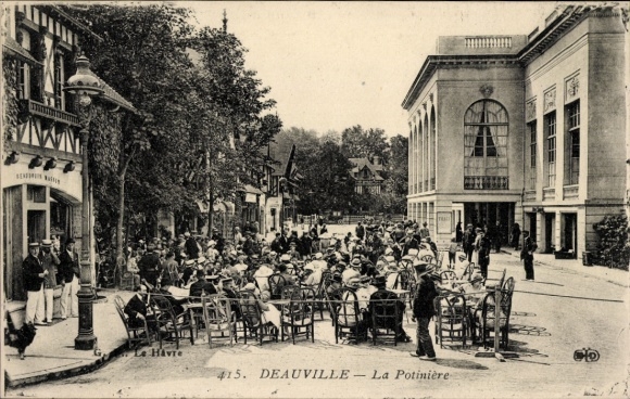 Ak Deauville-Calvados, La Potinière