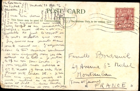 Postcard Aberdeen Schottland, Girdleness Lighthouse
