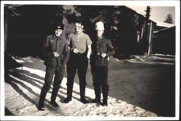 Photo German Wehrmacht, soldiers in Lapland Finland, February 1942