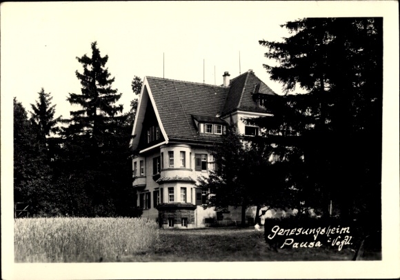 Ak Pausa im Vogtland, Genesungsheim, Villa