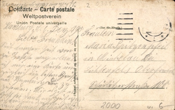 Postcard Hamburg Mitte Sankt Georg, Kirchenallee