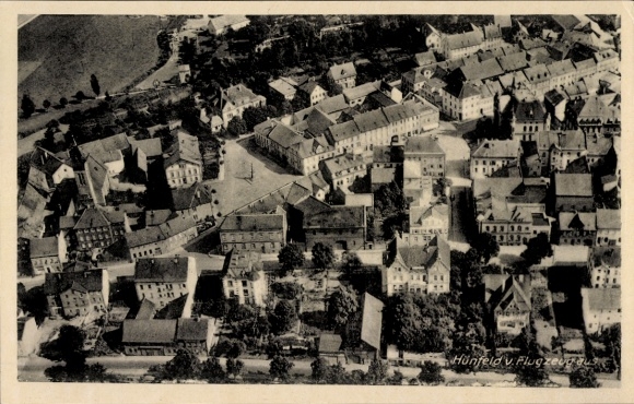 Ak Hünfeld in Hessen, luchtfoto