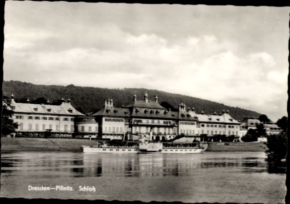 Postcard Dresden-Pillnitz, Castle, MS Königstein