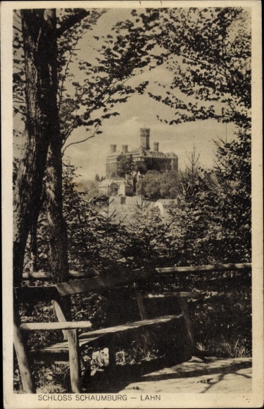 PC Balduinstein an der Lahn, Schaumburg Castle, view