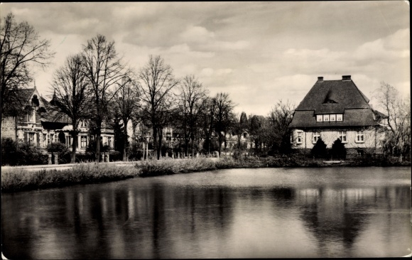 PC Wittenburg in Mecklenburg, Karl Marx Street, duck pond