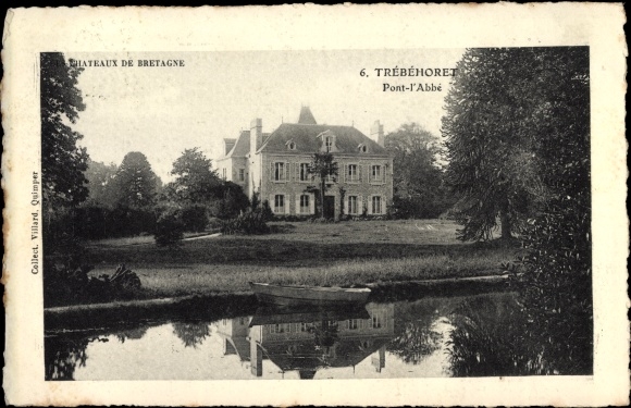Postcard Trébéhoret Pont-l&#39;Abbé Finistère, Castle
