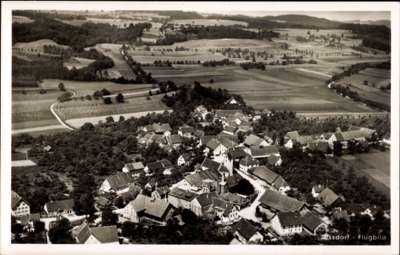 Ak Zußdorf Wilhelmsdorf in Württemberg, Fliegeraufnahme