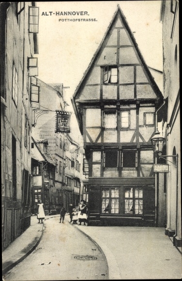 Ak Hannover in Niedersachsen, Potthofstraße, Fachwerkhaus