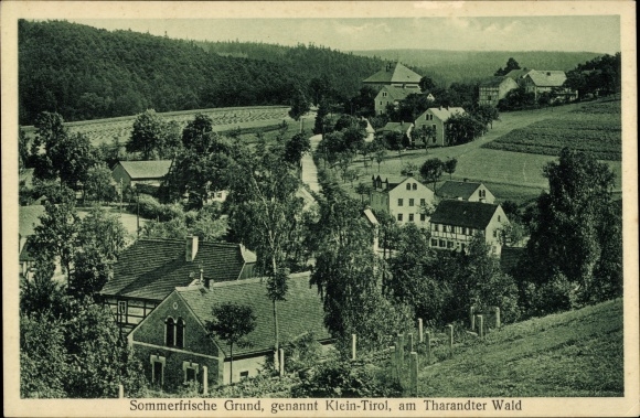 Postcard Grund Mohorn Wilsdruff Sachsen, Klein Tirol am Tharandter Wald