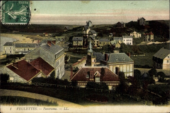 Postcard Veulettes sur Mer Seine Maritime, general view