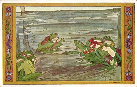 Artist Postcard Cramer, R., Kinderdeuntjes uit Grootmoeders tijd