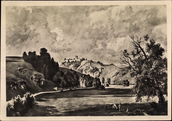 Artist PC Bayerlein, Fritz, Kallmünz in the Upper Palatinate, Kallmünz Castle, HDK 503