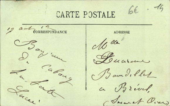 Postcard Cabourg Calvados, Kursaal, Baccarat gaming room