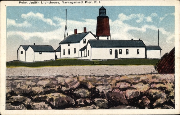 Ak Narragansett Pier Rhode Island, Point Judith-vuurtoren