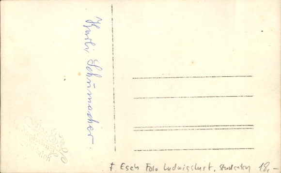 Studentika Photo Postcard Ludwigslust in Mecklenburg, students