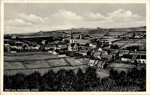 Ak Hallschlag in der Eifel, Gesamtansicht
